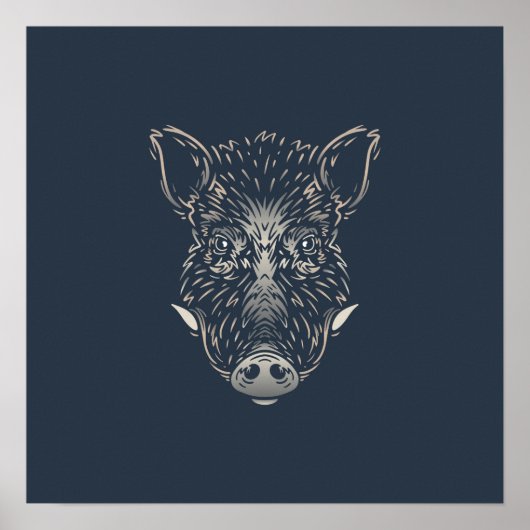 Wild Boar | Wald Animal Wild Boar Wall Print Poster (Vorne)