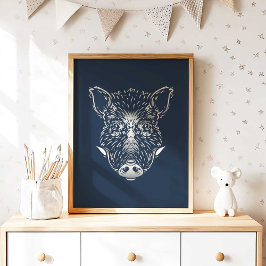 Wild Boar | Wald Animal Wild Boar Wall Print Poster