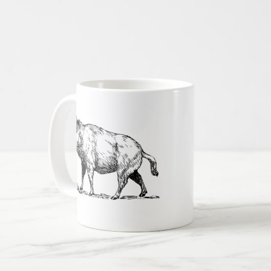 Wild Boar / Wildschwein Kaffeetasse (Vorderseite Links)