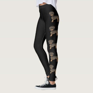 Wild Boar Wire Dackel Niedliche Cartoon Hunde Leggings