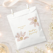 Wild Boho Pink Daisy Baby Birthday Geschenktütchen (Ausgeschnitten)