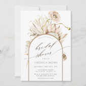 Wild Boho Protea Pampas Grass Brautparty  Einladung (Vorderseite)