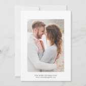Wild Boho Protea Pampas Grass Wedding Foto Save The Date (Rückseite)