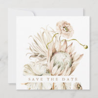 Wild Boho Protea Pampas Grass Wedding Foto Square