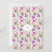 Wild Botanical Maximalism Wedding Einladung (Rückseite)