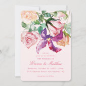Wild Botanical Maximalism Wedding Einladung (Vorderseite)