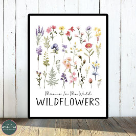 Wild | Botanische Wildblumen Poster