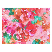 Wild Bougainvillea, Bloom Summer Floral Bohemisch Tischdecke (Vorderseite (Horizontal))