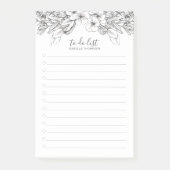 Wild Bouquet Botanische Post-It-Notes Post-it Klebezettel (Vorderseite)