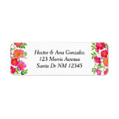 Wild Briar Rose Rücksendeadressen-Aufkleber (Vorne)