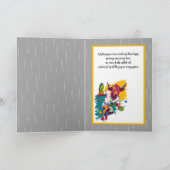 Wild Bull Pickleball Feiertagskarte (Innenseite)