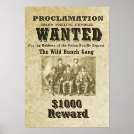 WILD BUNCH GANG Poster - Maßgeschneiderte Größe