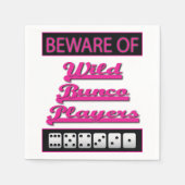 Wild Bunco Players Girls Night Out Party Serviette (Vorderseite)