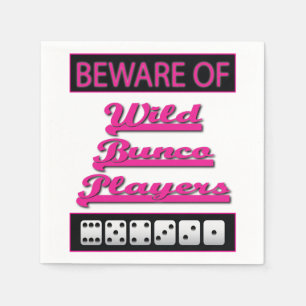 Wild Bunco Players Girls Night Out Party Serviette