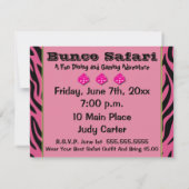 Wild Bunco Spieler Einladung (Rückseite)