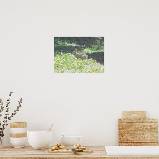 Wild Bunny Print Poster (Küche)