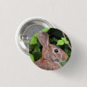 Wild Bunny Rabbit Button (Vorne & Hinten)