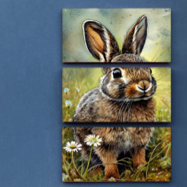 Wild Bunny riecht die Daisies Dekoupage Seidenpapier