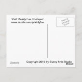 Wild Bunny "Somebunny Misses You" Postcard Postkarte (Rückseite)