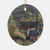 Wild Burro bei Oatman, Arizona Keramik Ornament (Links)