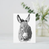 Wild Burro Postkarte (Stehend Vorderseite)