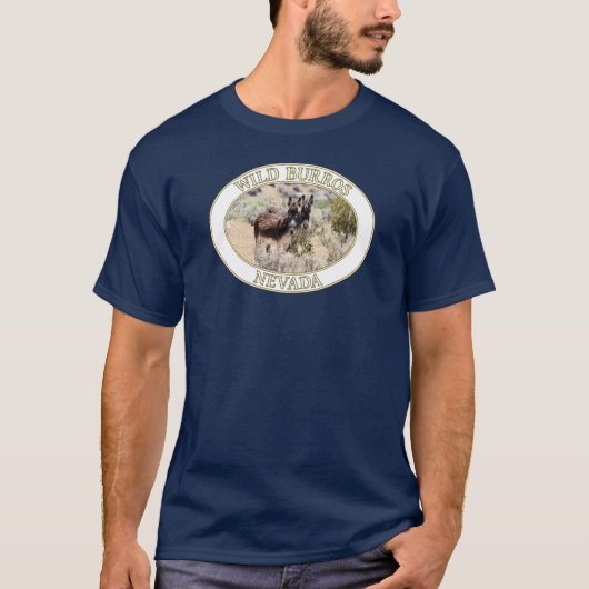 Wild Burros / Esel Nevada T-Shirt (Vorderseite)