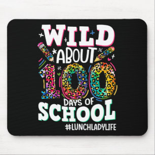 Wild ca. 100 Tage Leopard Lunch Lady L Mousepad