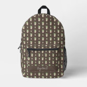 Wild Cactus Pattern bedruckter Backpack Rucksack (Vorderseite)