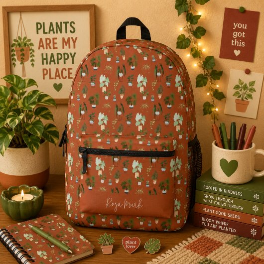 Wild Cactus Pattern bedruckter Backpack Rucksack