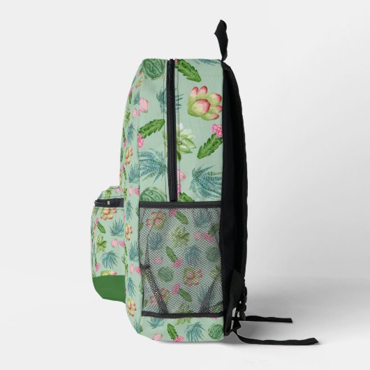 Wild Cactus Pattern Bedruckter Rucksack (Rechts)