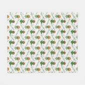 Wild Cactus Pattern Fleecedecke (Vorderseite (Horizontal))