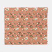 Wild Cactus Pattern Fleecedecke (Vorderseite (Horizontal))
