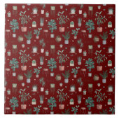 Wild Cactus Pattern Fliese (Vorderseite)
