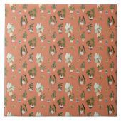 Wild Cactus Pattern Fliese (Vorderseite)