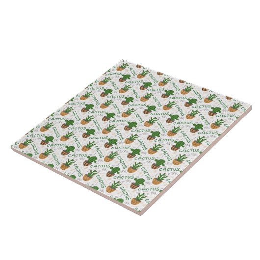 Wild Cactus Pattern Fliese (Seite)