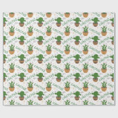 Wild Cactus Pattern Geschenkpapier (Flach)