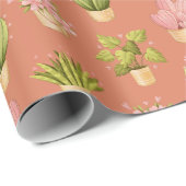 Wild Cactus Pattern Geschenkpapier (Rolleneckpunkt)