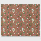 Wild Cactus Pattern Geschenkpapier (Flach)