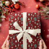 Wild Cactus Pattern Geschenkpapier