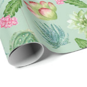 Wild Cactus Pattern Geschenkpapier (Rolleneckpunkt)