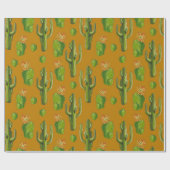 Wild Cactus Pattern Geschenkpapier (Flach)