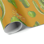 Wild Cactus Pattern Geschenkpapier (Rolleneckpunkt)