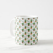 Wild Cactus Pattern Kaffeetasse (Vorderseite Links)
