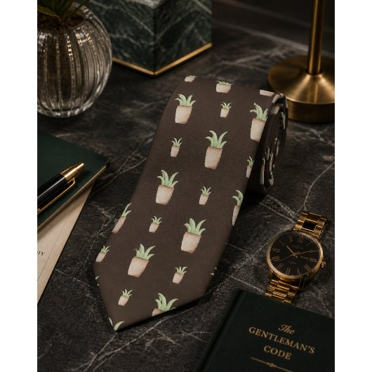 Wild Cactus Pattern Krawatte