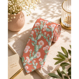 Wild Cactus Pattern Krawatte