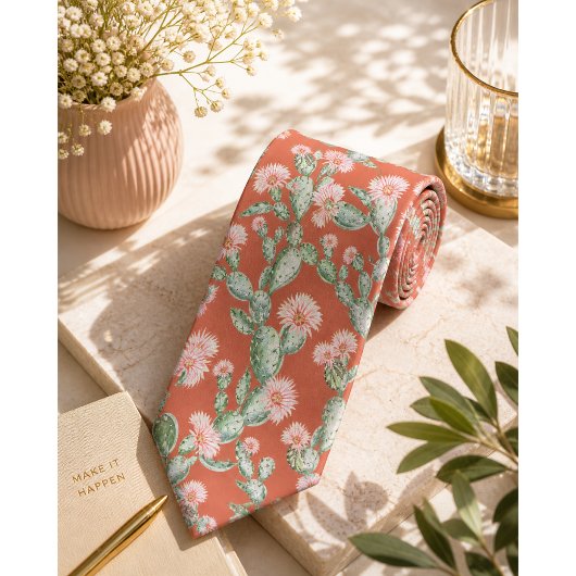 Wild Cactus Pattern Krawatte