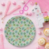 Wild Cactus Pattern Pappteller (Party)