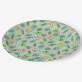 Wild Cactus Pattern Pappteller (Schrägansicht)