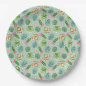 Wild Cactus Pattern Pappteller (Vorderseite)