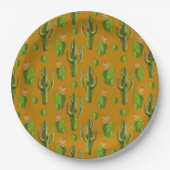 Wild Cactus Pattern Pappteller (Vorderseite)